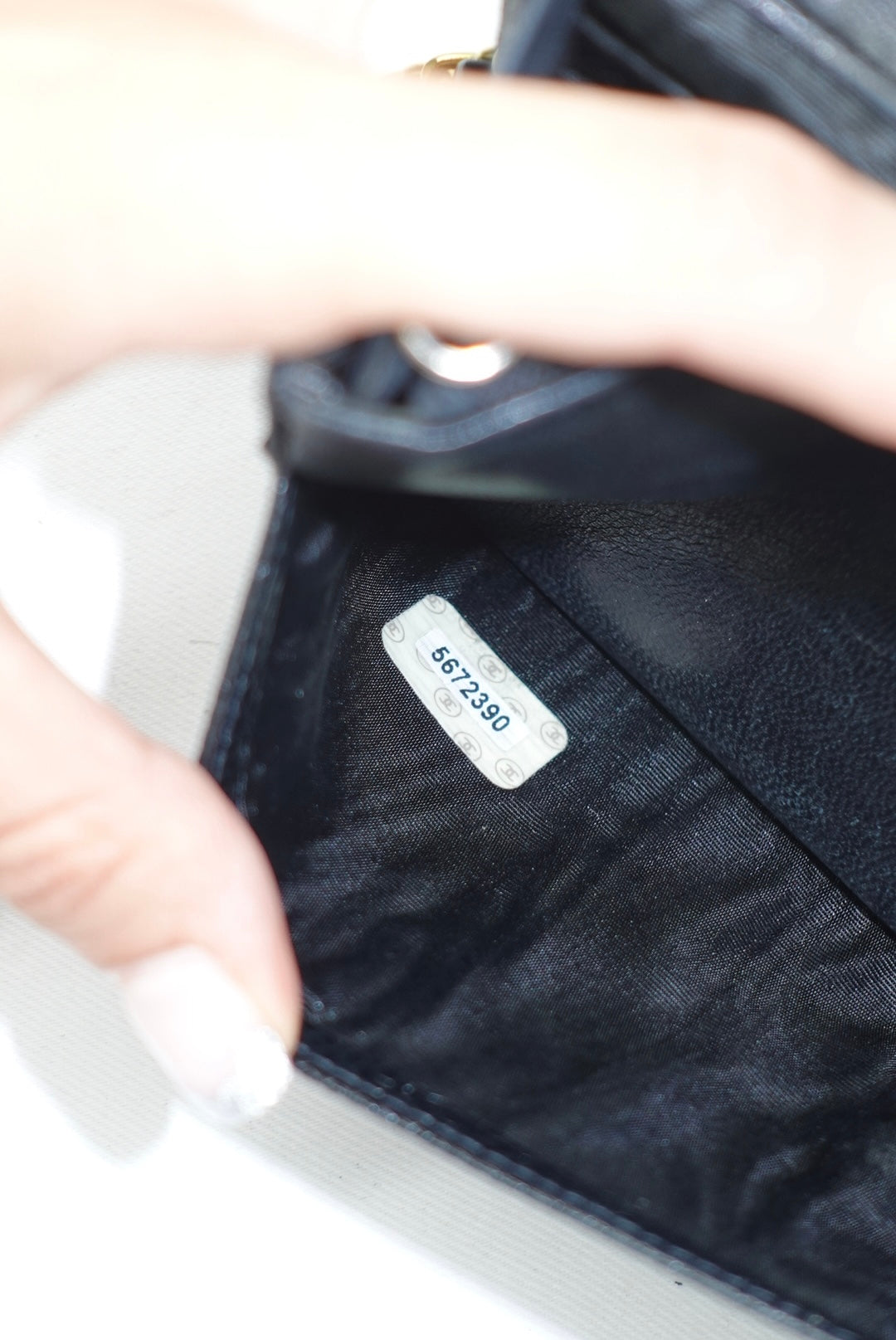 Chanel Re-Worked Vintage Flap W.O.C. Black Caviar CC logo