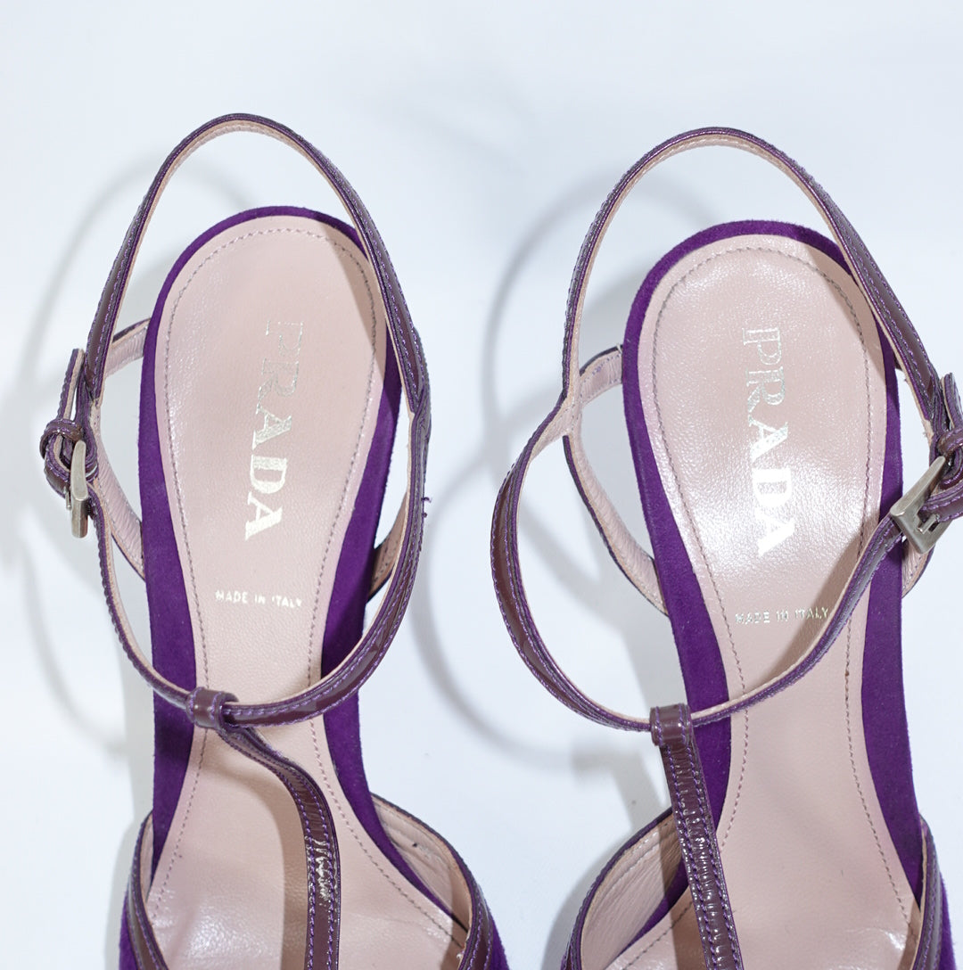 Scarpe con tacco Prada Vintage Viola 38