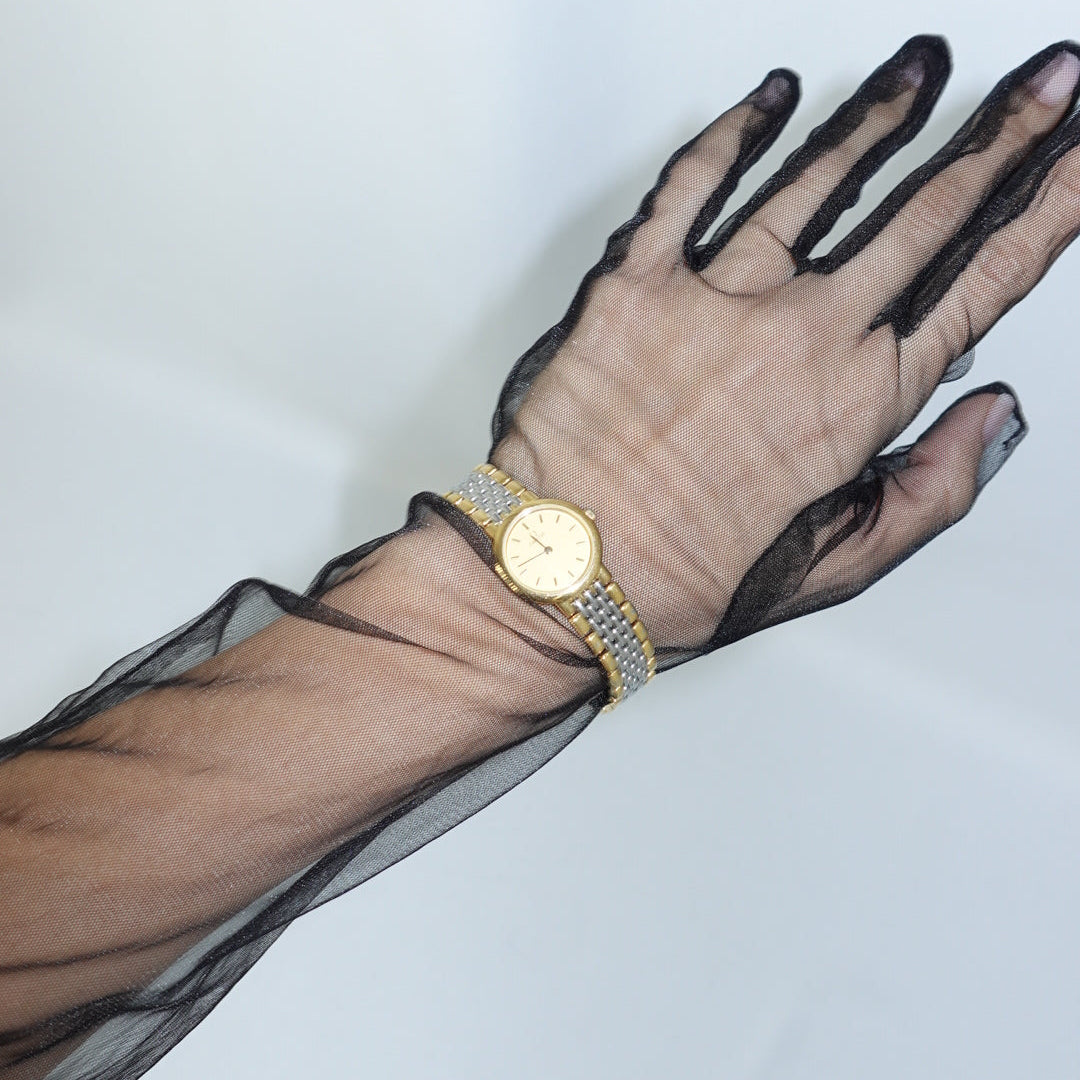 Omega De Ville Round Small Gold & Silver Watch