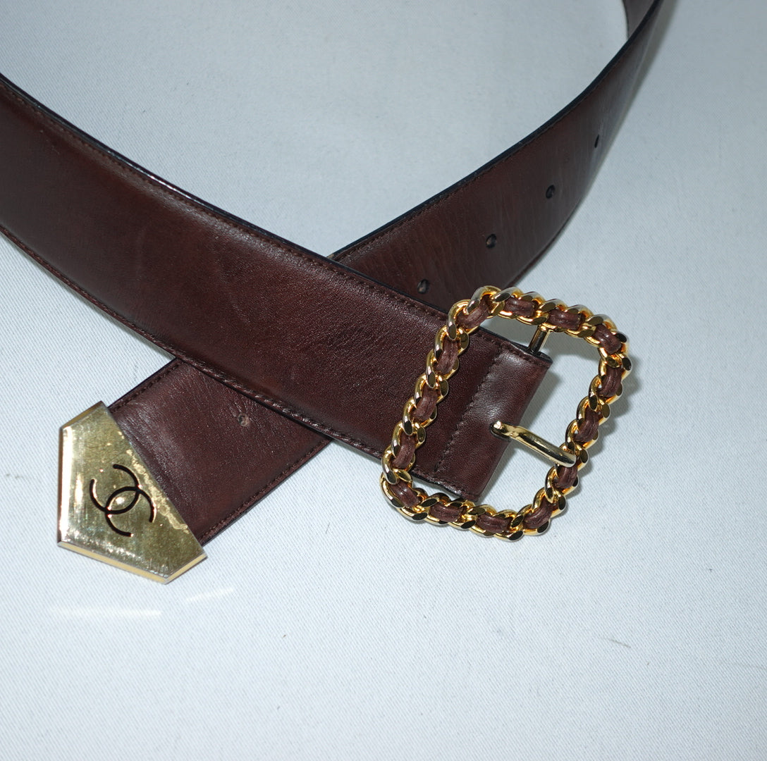 Chanel Brown Belt