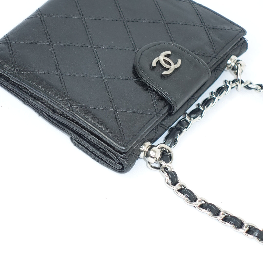 Chanel Mini Wallet with Chain Black