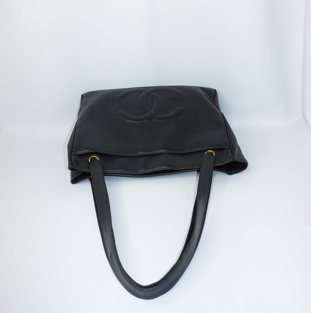 Chanel Black Leather Tote