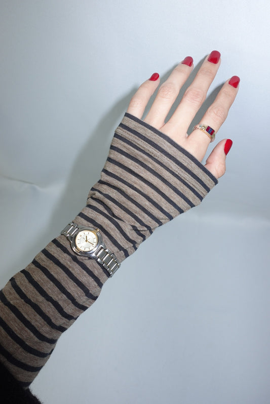 Yves Saint Laurent Silver-Toned Vintage Watch with Small Dial