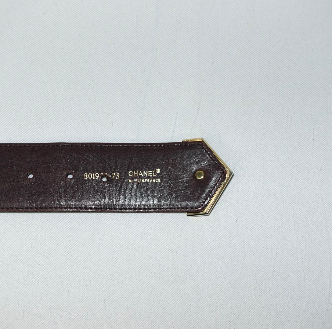 Chanel Brown Belt
