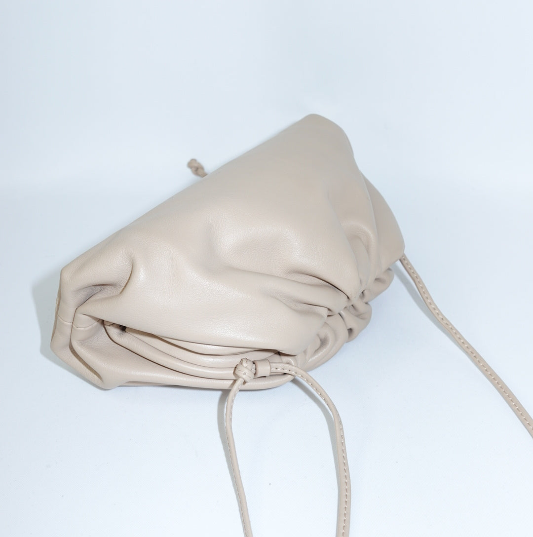 Bottega Veneta Beige Mini Pouch