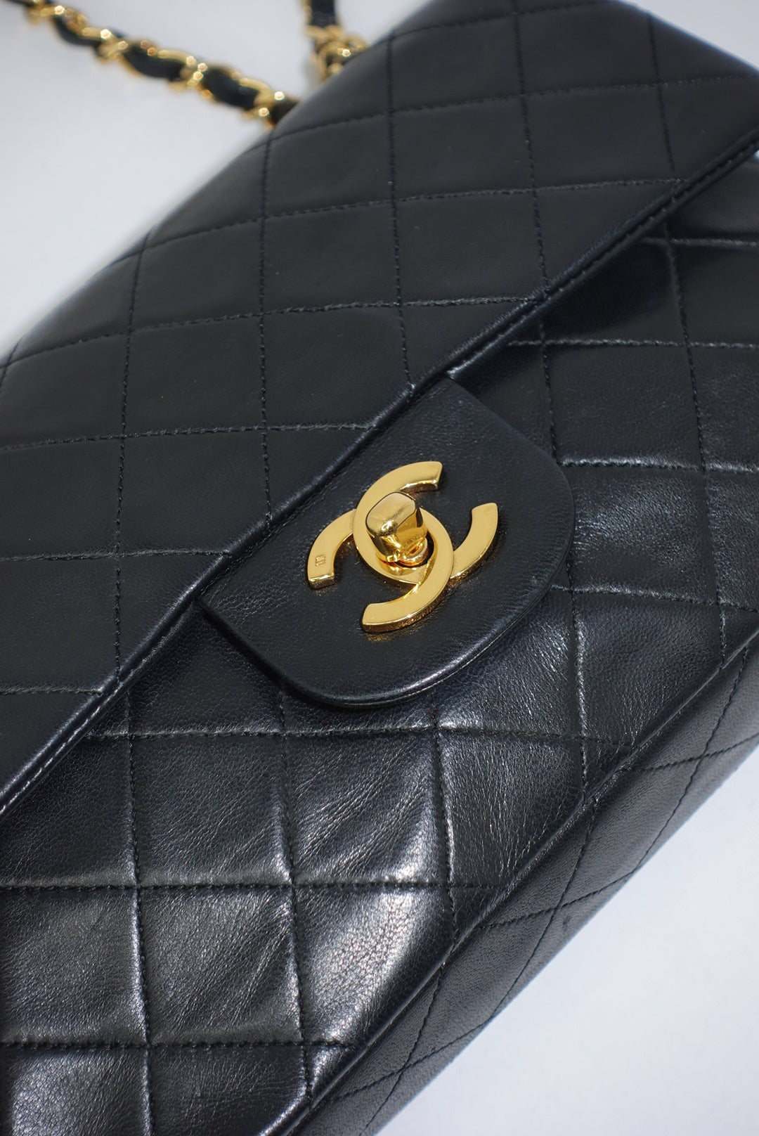 Chanel Vintage Timeless Classic 23 Double Flap Black