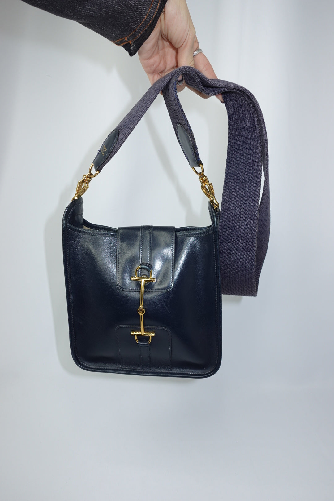 Hermès Vintage Evelyn Navy Special Edition