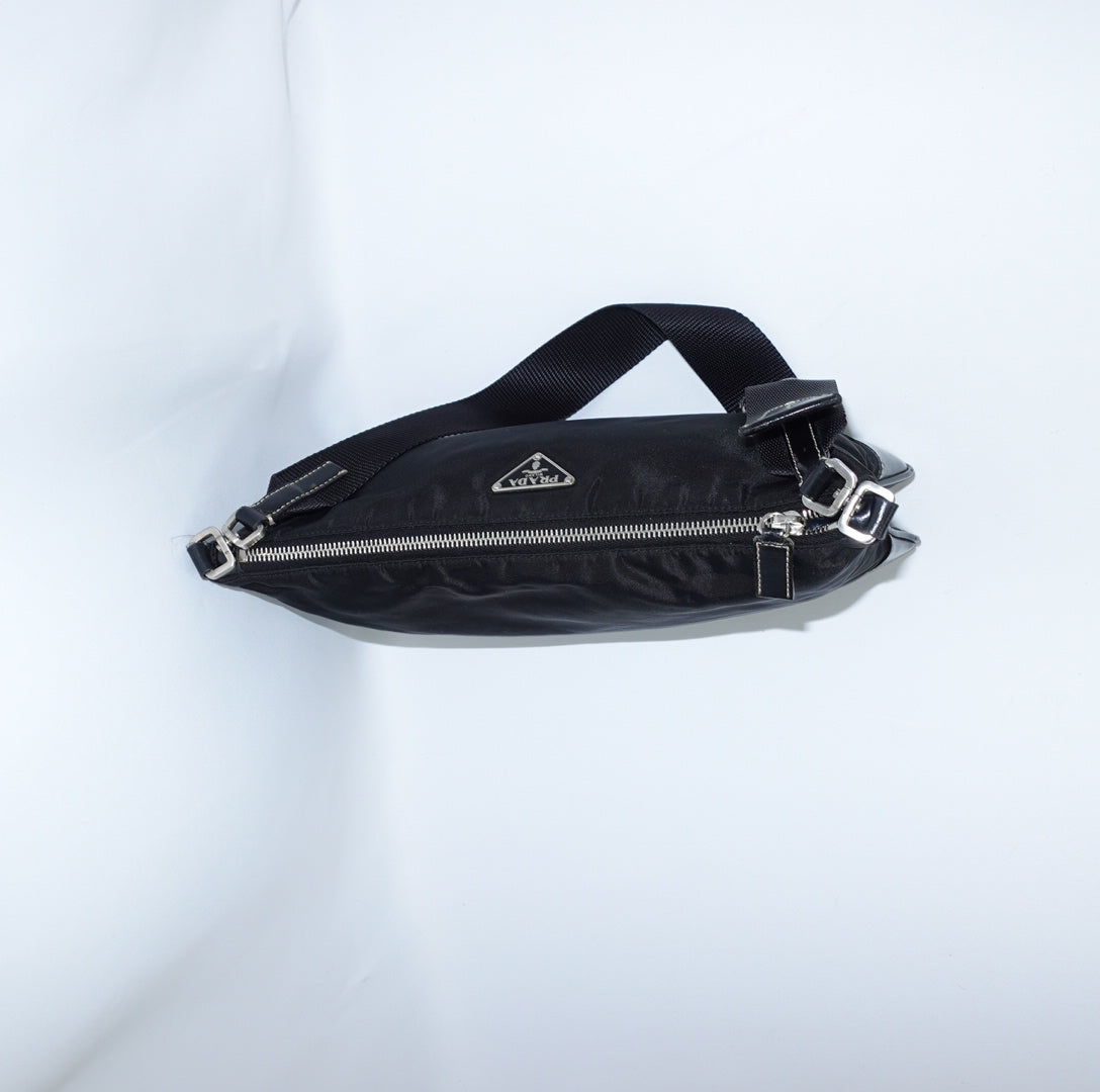 Prada Black Nylon Shoulder Bag