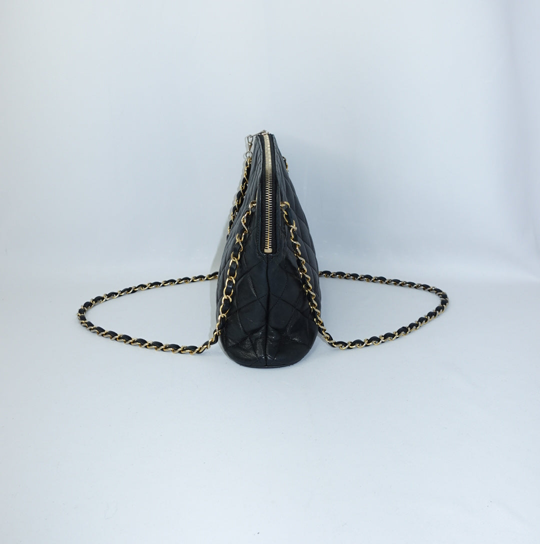 Chanel Quilted Dome Shoulder Bag