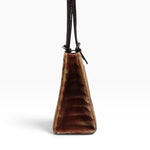 Vintage Fendi Tan Pony Hair FF Buckle Shoulder Bag
