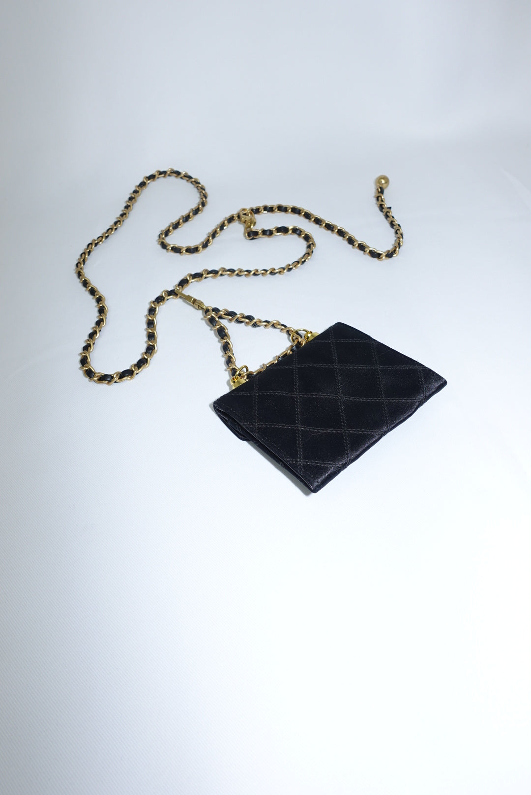 Re-Worked Chanel Timeless Satin Vintage Mini W.O.C