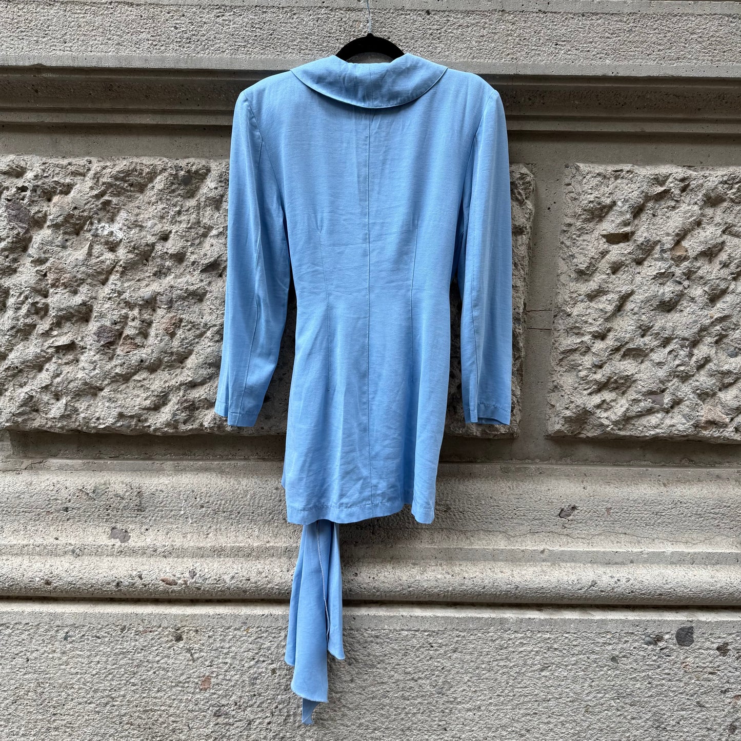 Light Blue Two Piece Set (Skirt + Blazer)