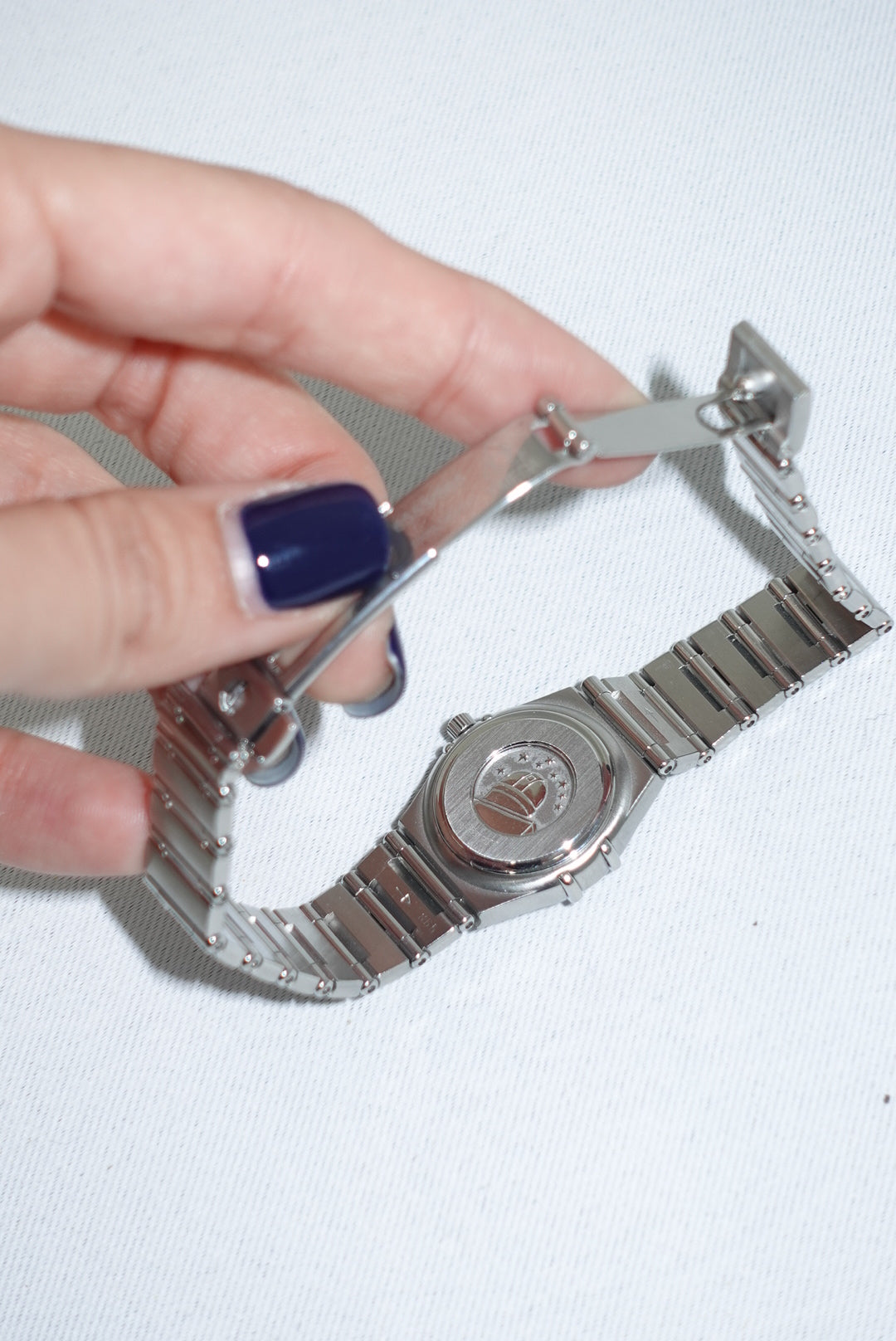 Orologio vintage Omega Constellation Mini Quarz color argento