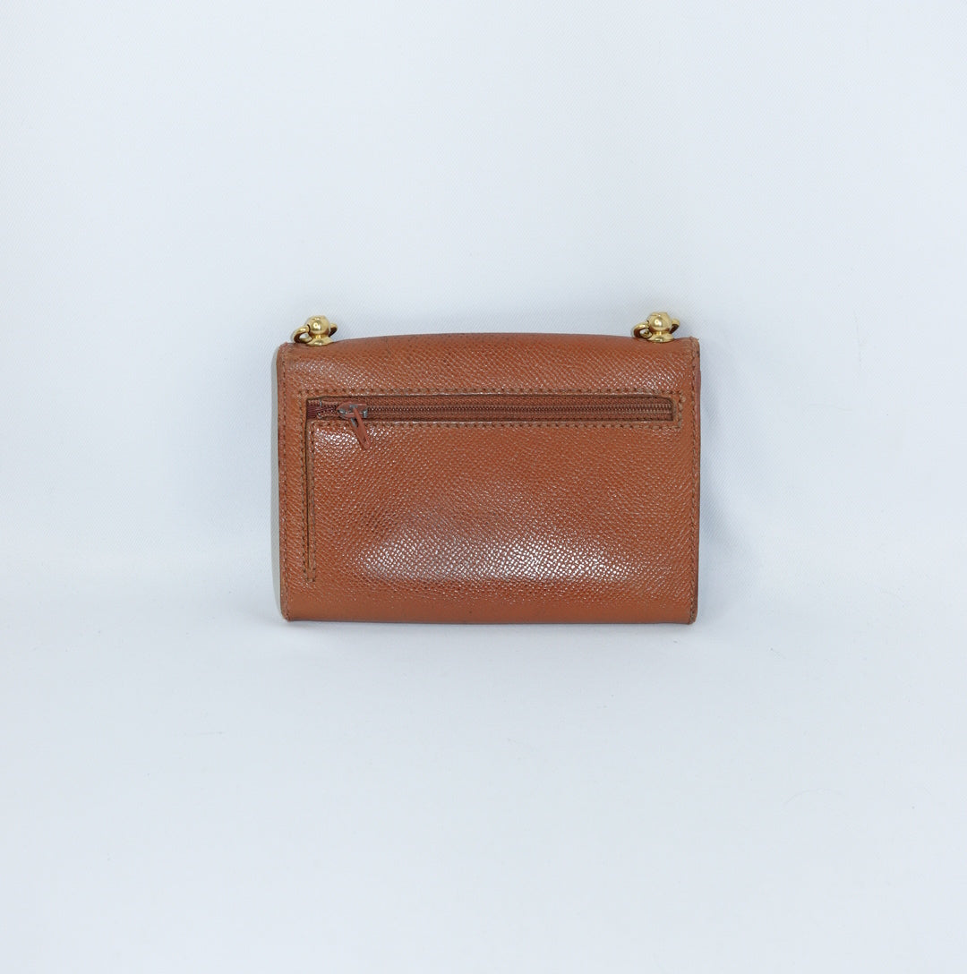 Chanel Caramel Wallet w/Chain