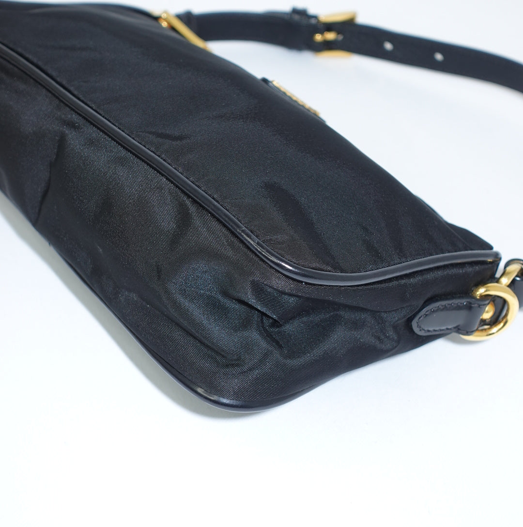 Prada Black Nylon Mini Shoulder Bag