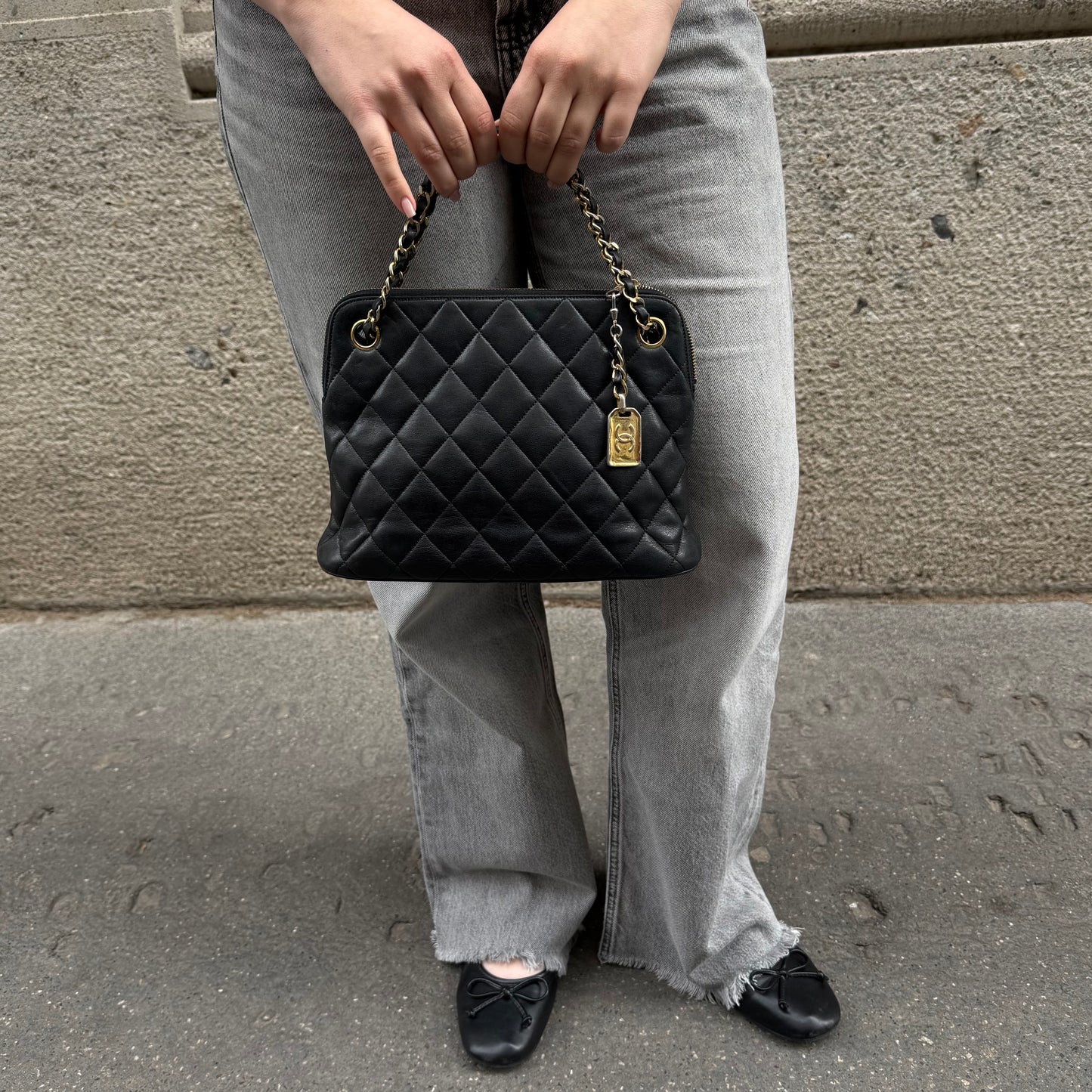 Chanel Quilted Dome Shoulder Bag