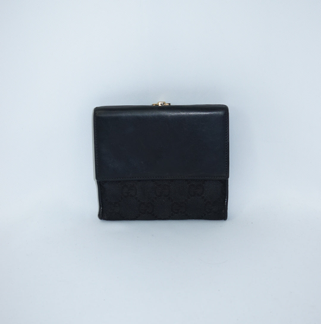 Gucci Black Monogram Wallet