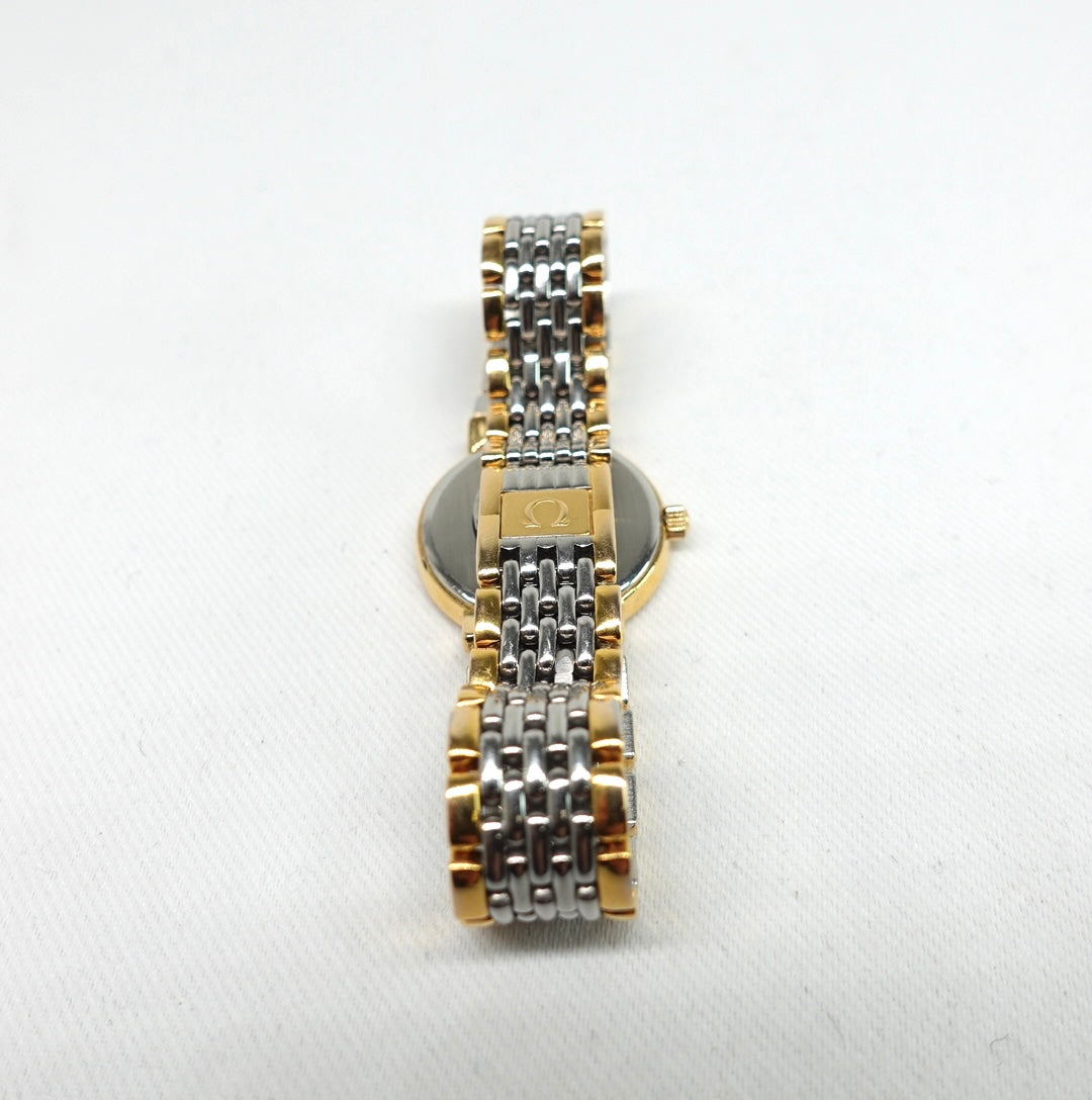 Omega De Ville Vintage White Dial Gold & Silver Watch