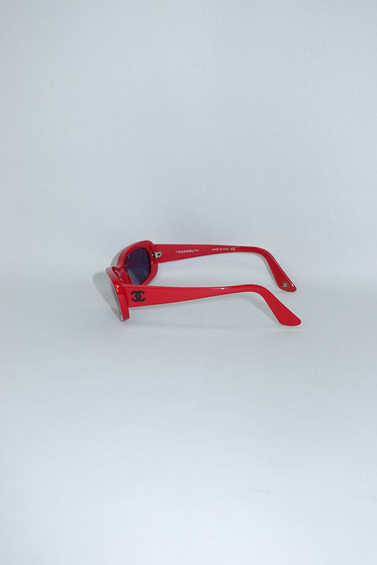 Chanel Vintage Red Sunglasses