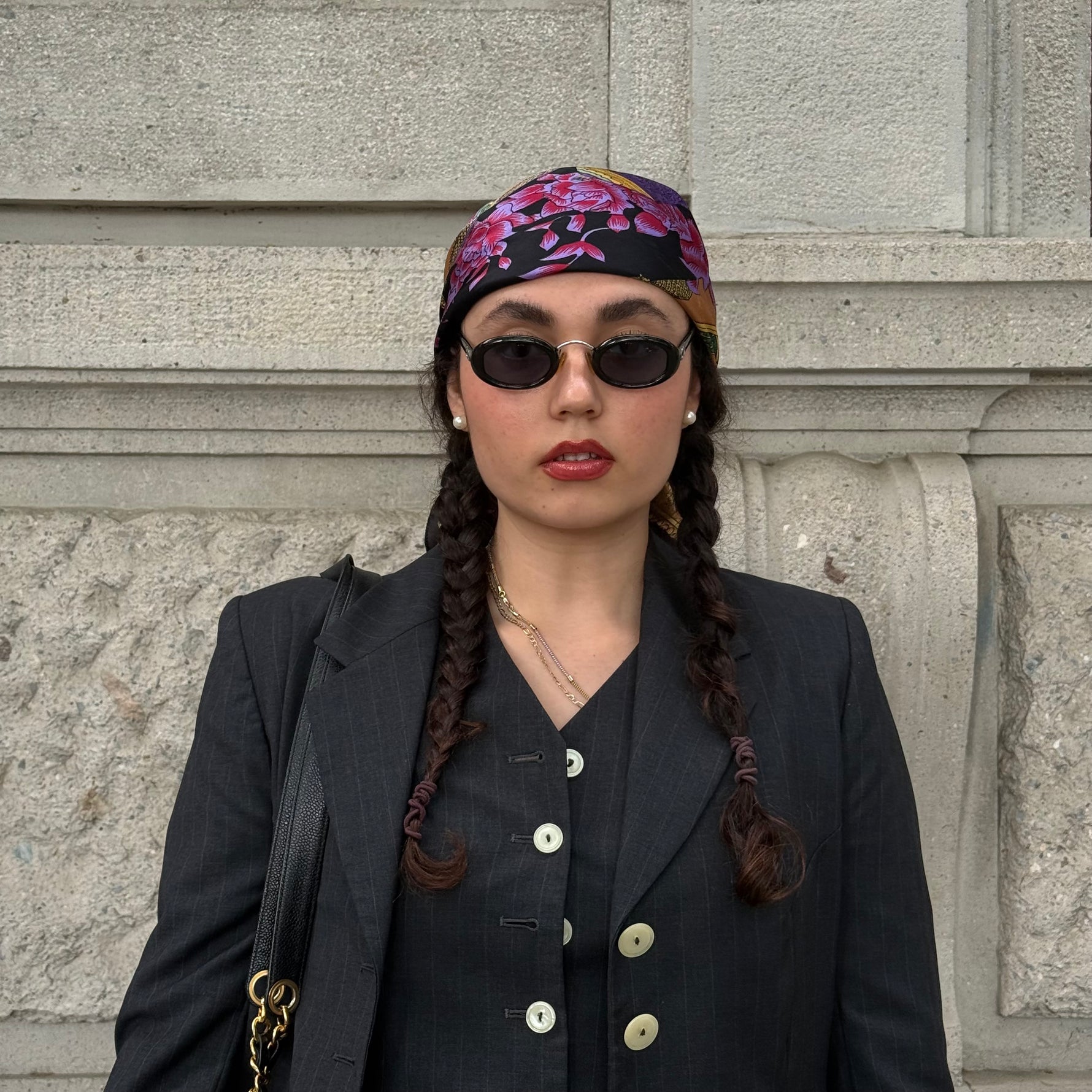 Christian Dior Vintage Black Sunglasses Y2K Slim Design