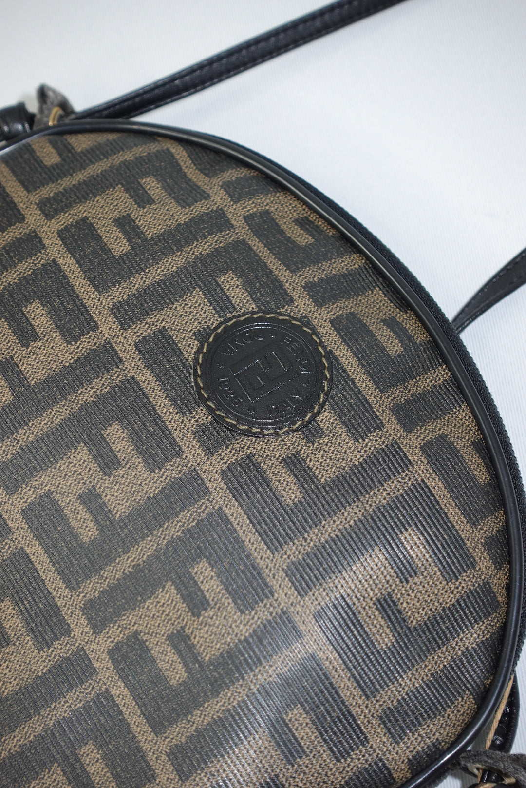 Fendi Monogram Zucca Vintage Crossbody Bag