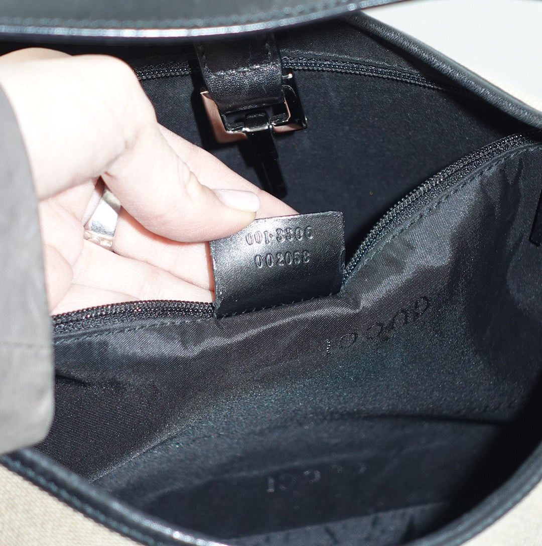Gucci Jackie Black & Beige Bag