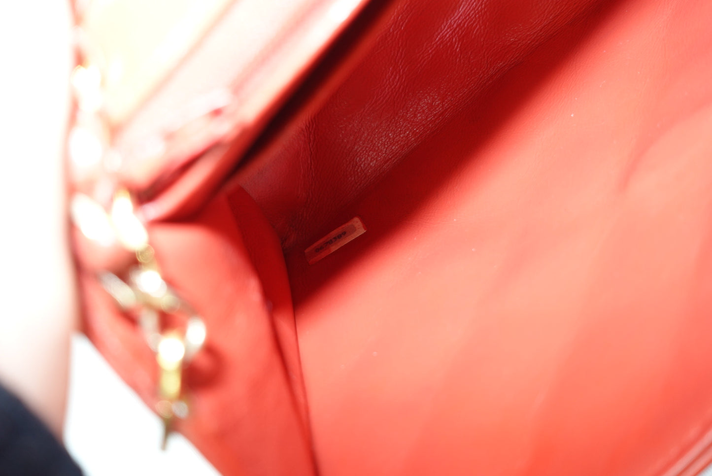 Chanel Vintage Camera Bag CC Logo Red Lambskin