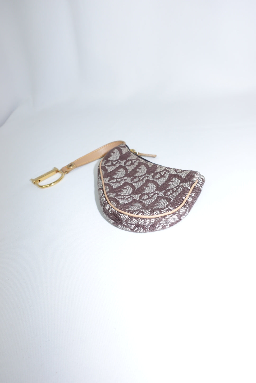 Christian Dior Brown Canvas Monogram Vintage Coinholder