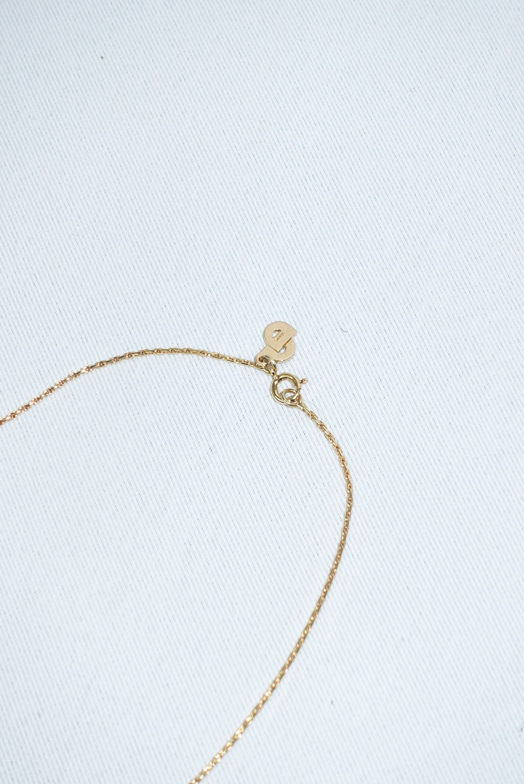 Christian Dior Gold Toned Vintage Heart Crystals Necklace