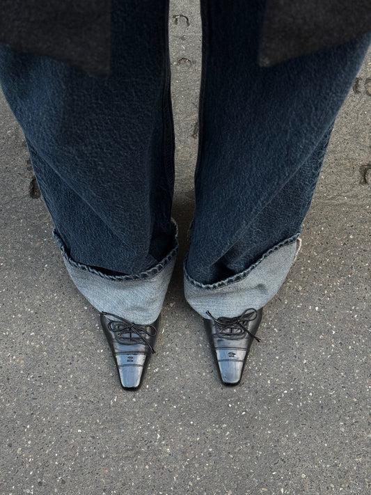 Chanel Vintage Shoes - Décolleté Square Toed Black 41