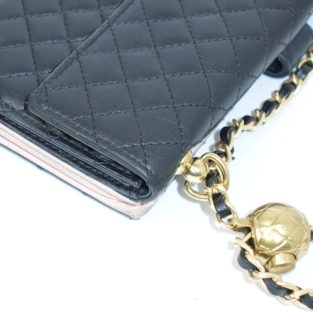Chanel Black Wallet w/Chain