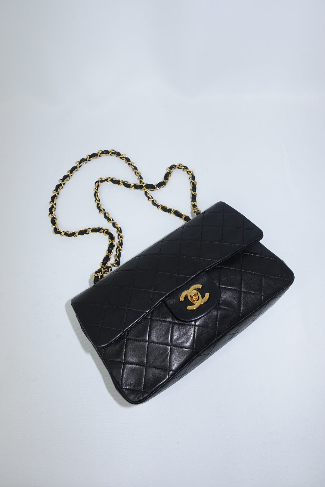Chanel Vintage Timeless Classic 23 Double Flap Black