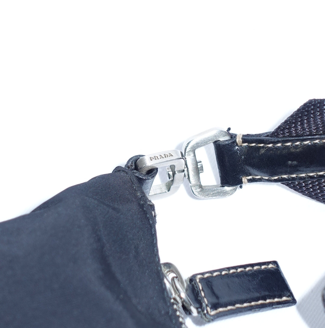Prada Black Nylon Shoulder Bag