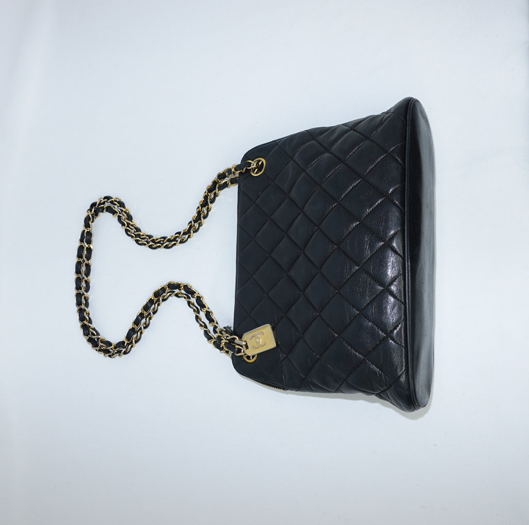 Chanel Quilted Dome Shoulder Bag