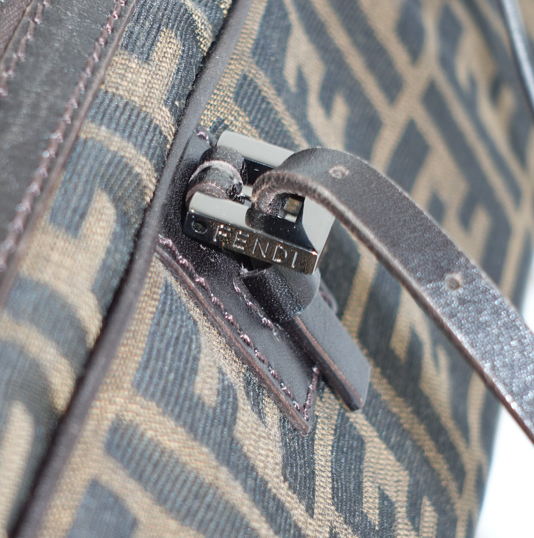Fendi Bassotto Zucca Brown Bag