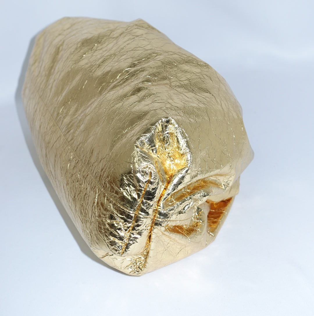 Bottega Veneta Gold Big Pouch