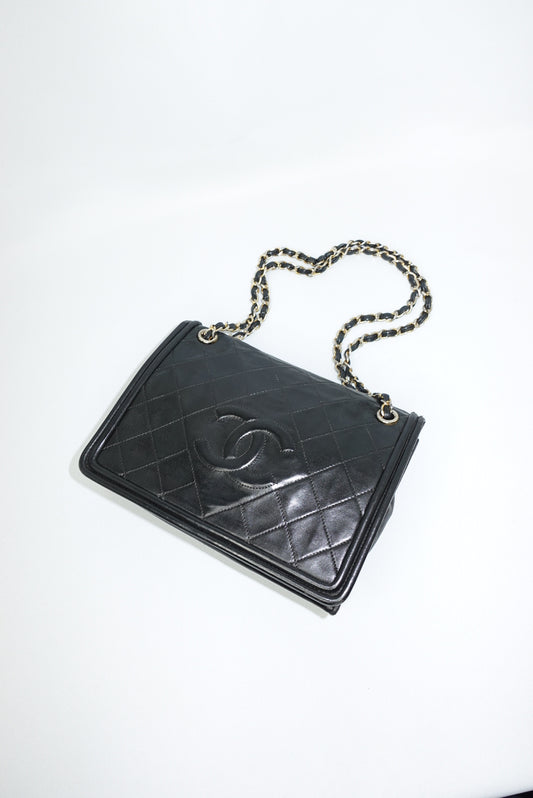 Chanel Vintage Embroidered CC Logo Camera Bag