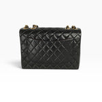 Chanel Black Quilted Lambskin Jumbo Timeless Shoulder Bag