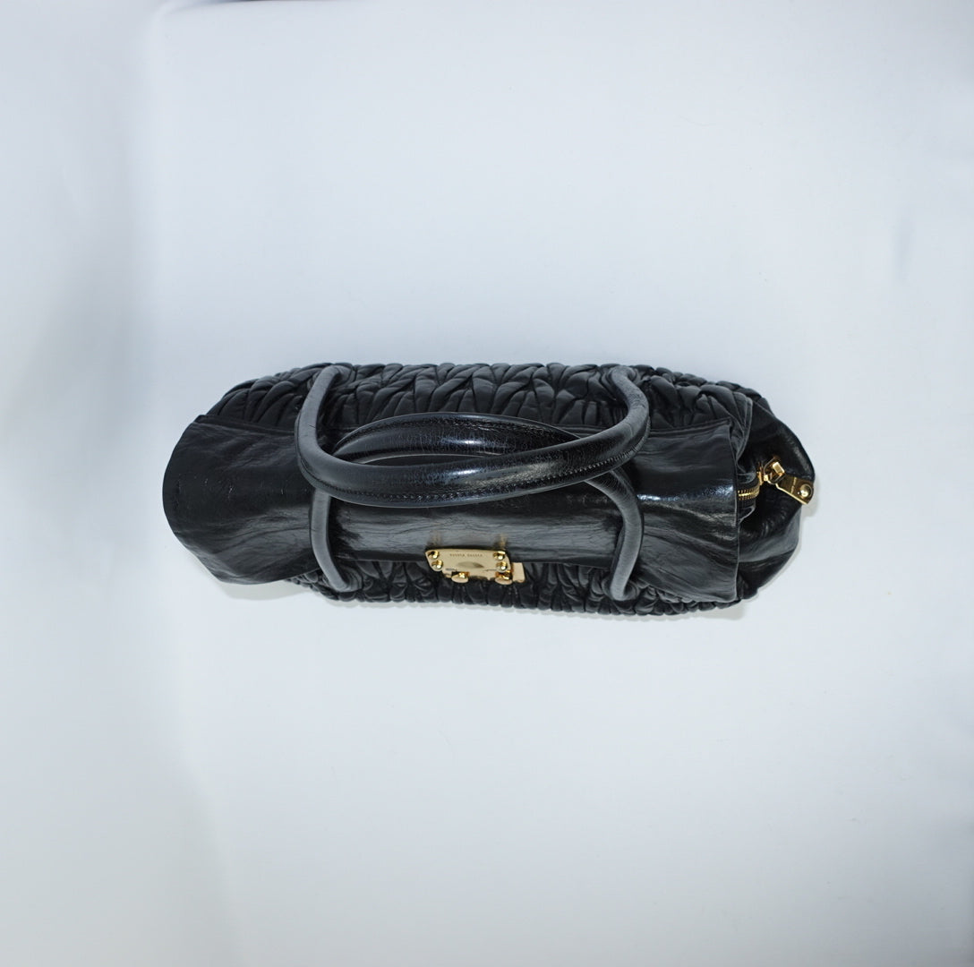 Miu Miu Matelasse Black Bag