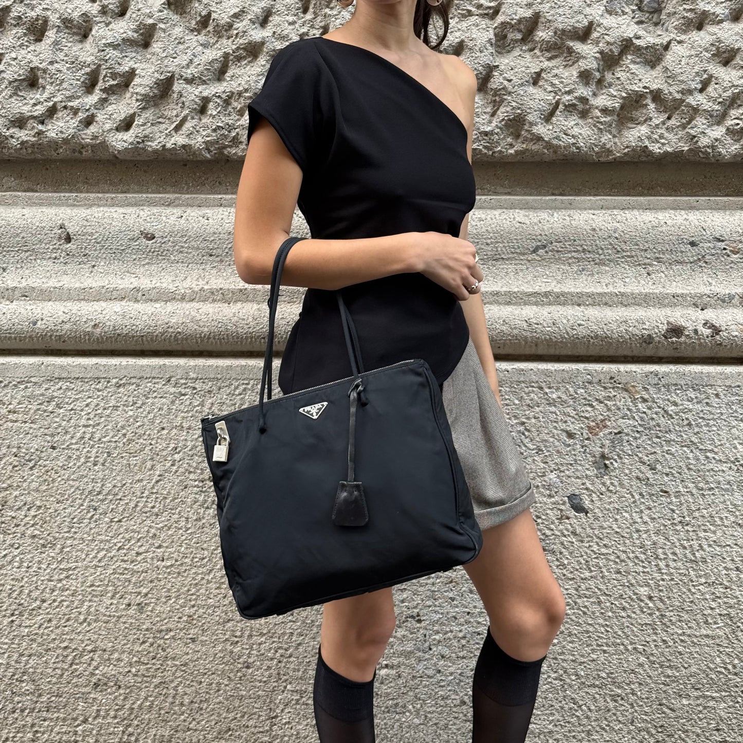 Prada Nylon Tote Lock