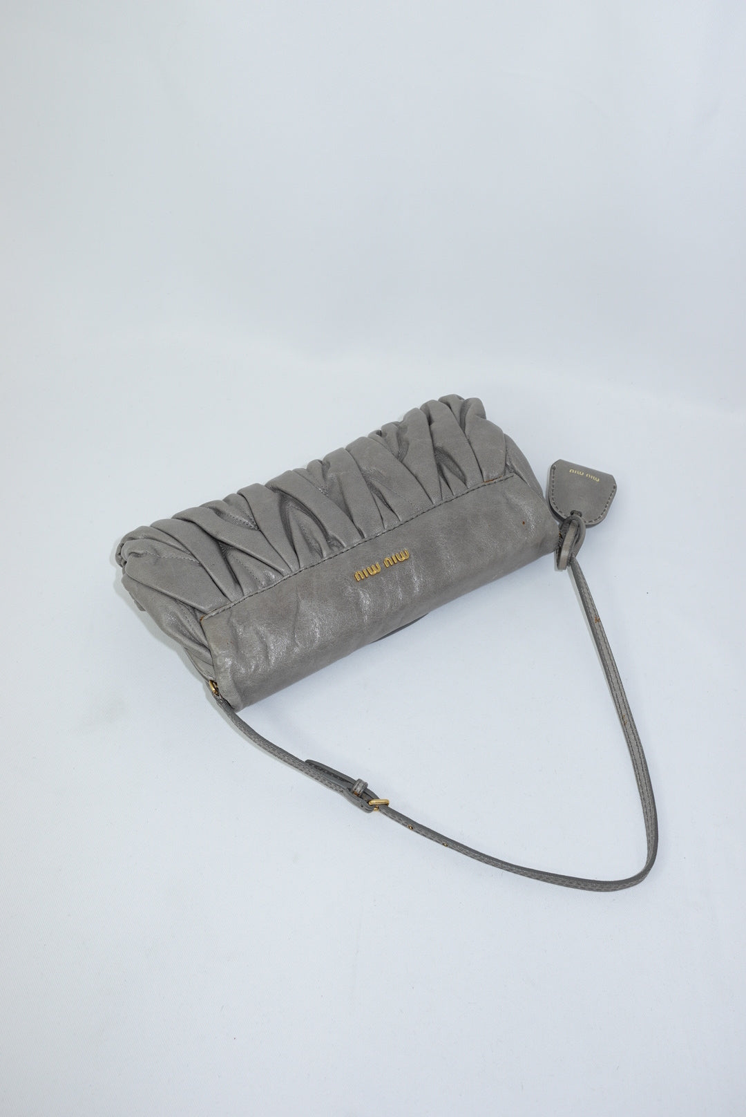 Miu Miu Vintage Grey Coffer Pochette