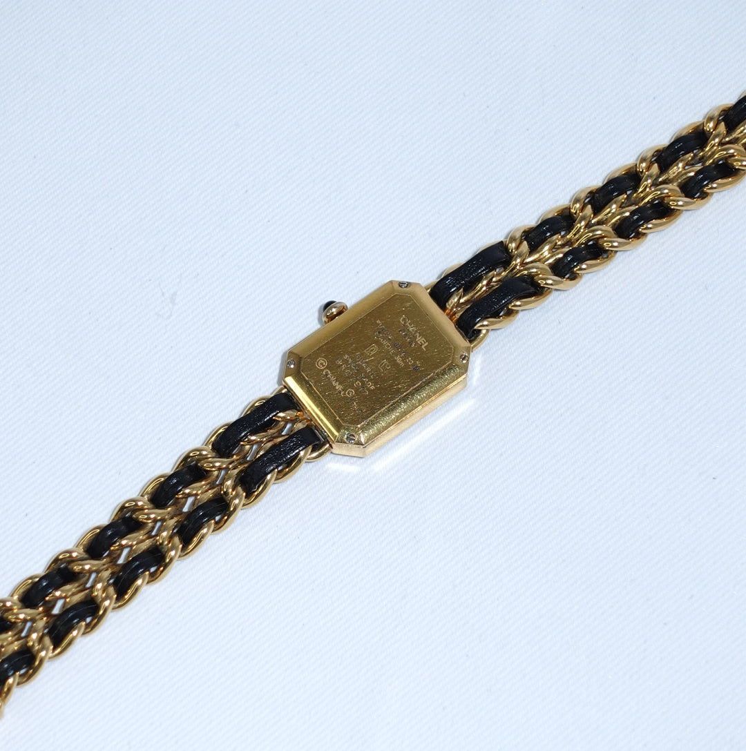 Chanel Vintage Première M Watch Gold and Black
