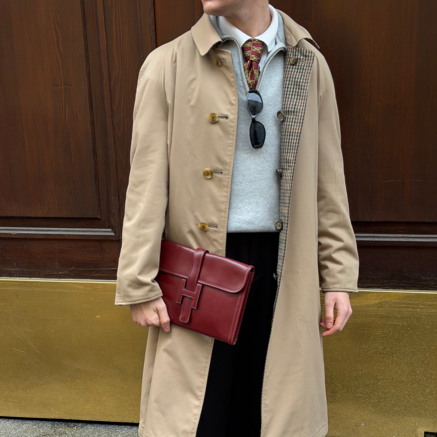 Trench vintage Burberry double face reversibile