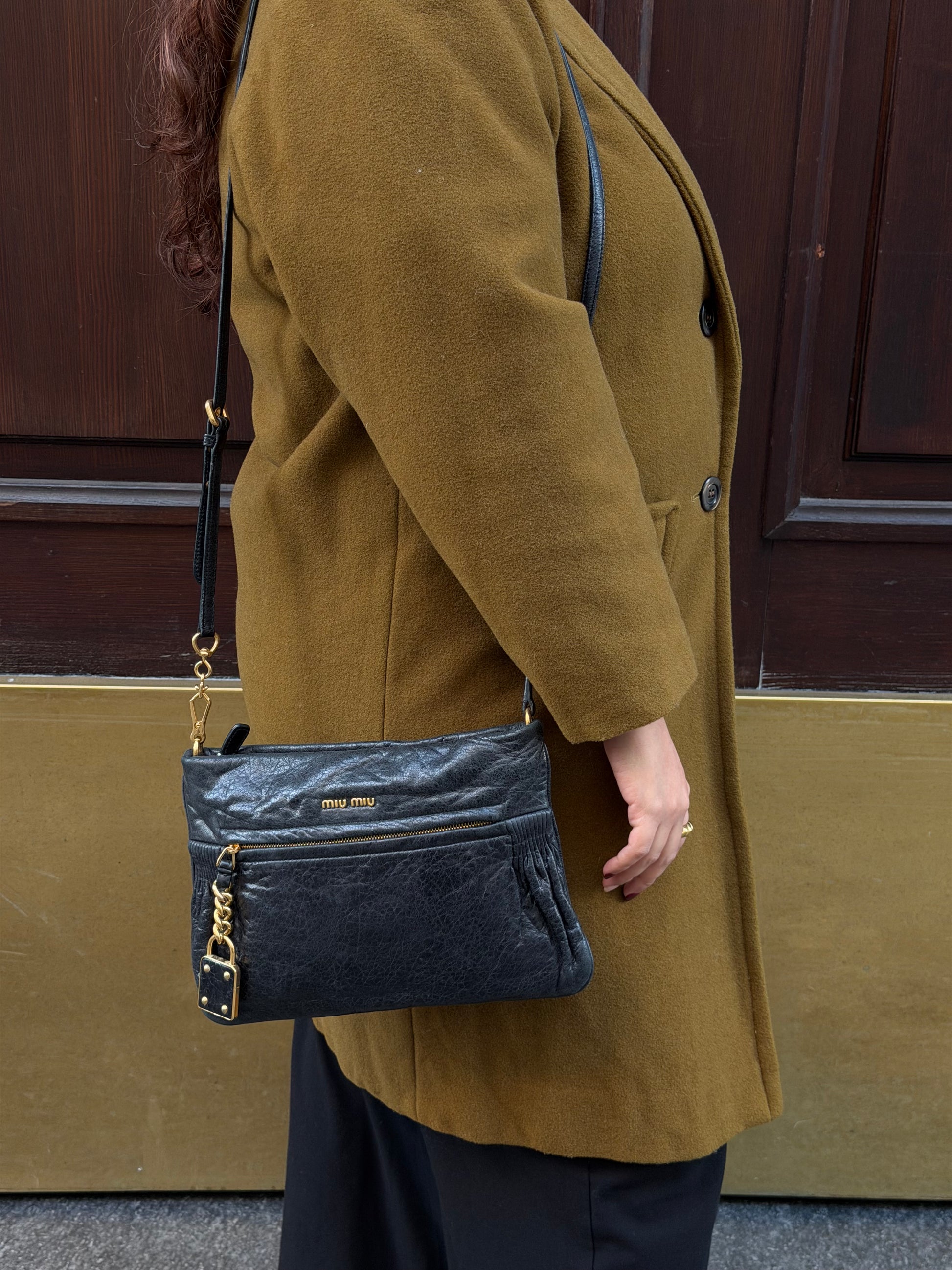 miu miu leather crossbody luxury vintage