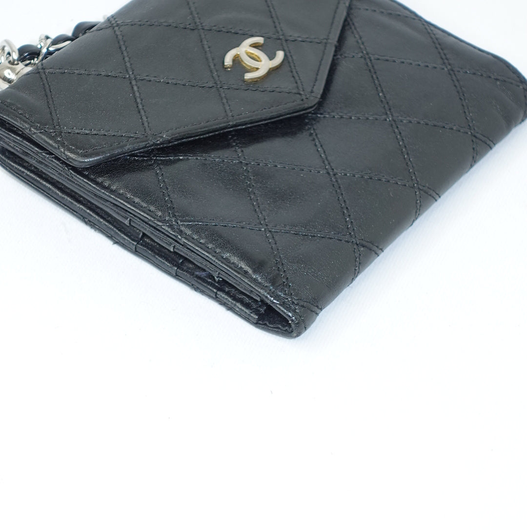 Chanel Mini Wallet with Chain Black