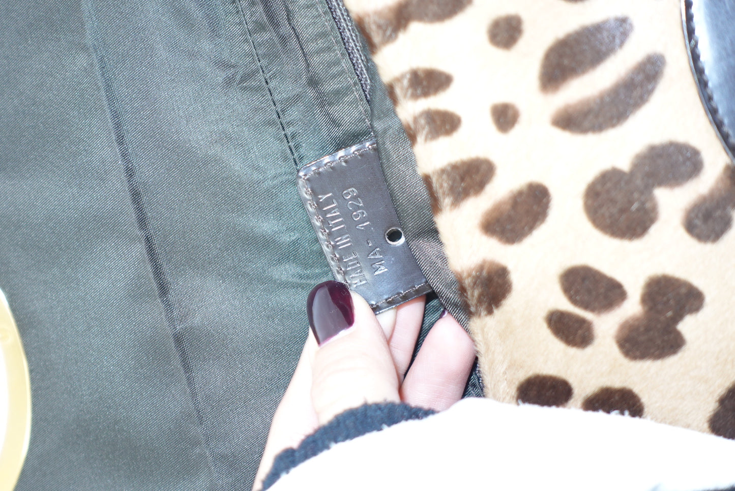 Christian Dior Malice Cheetah Ponyhair Shoulder Bag