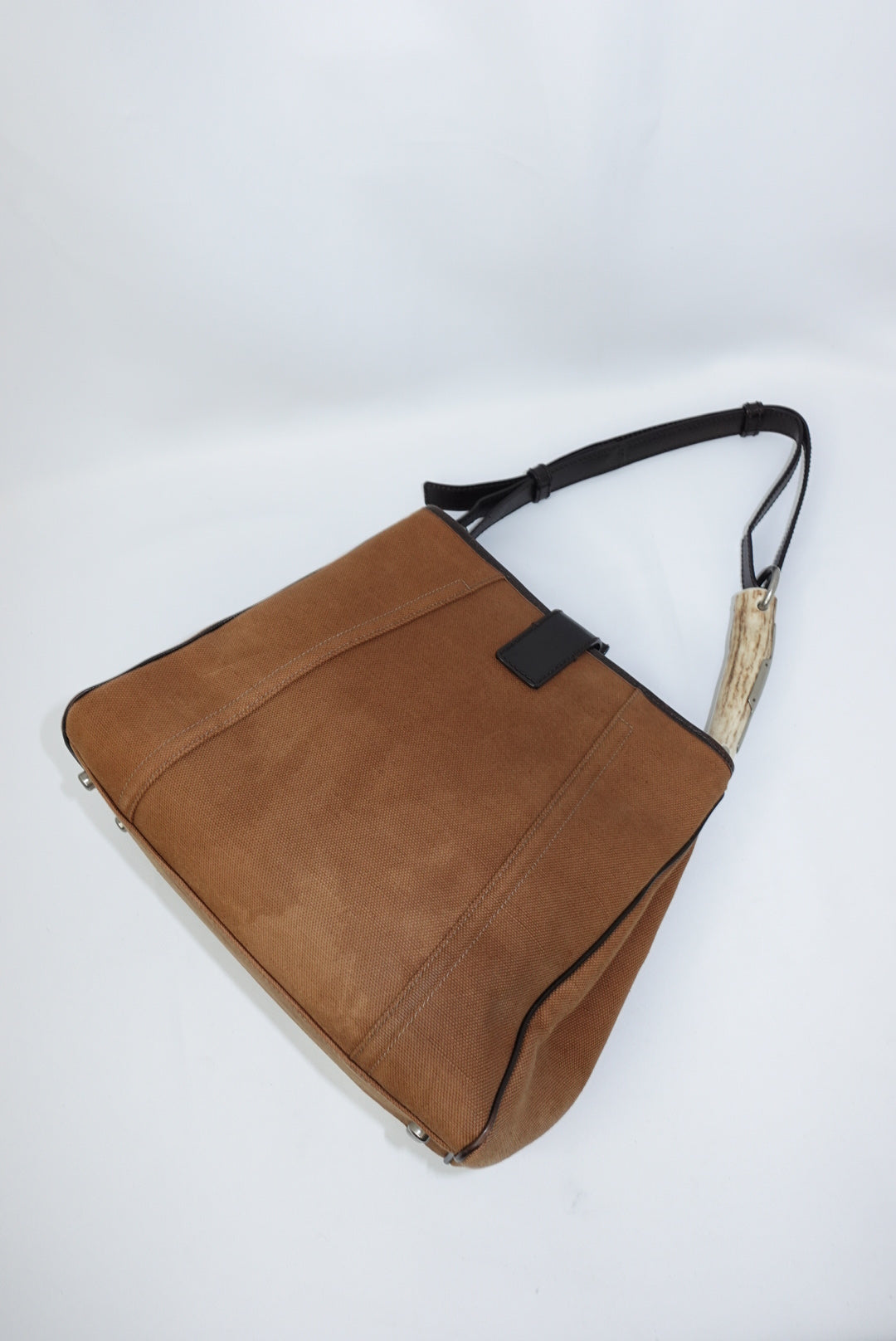 Yves Saint Laurent Mombasa Vintage Caramel Brown Tote Bag