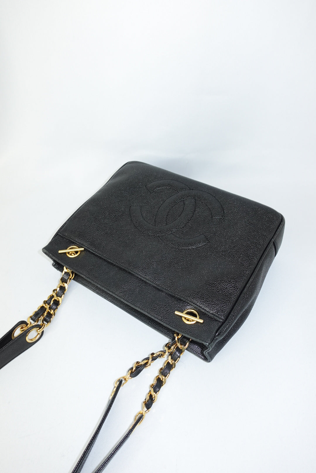 Borsa tote Chanel vintage rara a doppia faccia