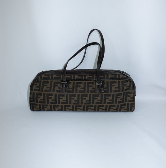 Fendi Bassotto Zucca Canvas FF Brown