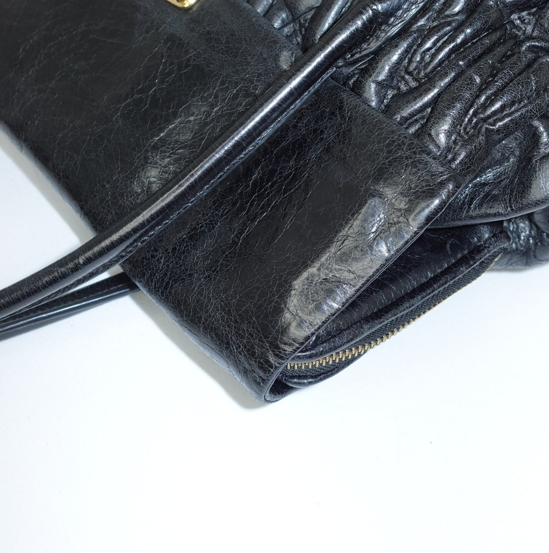 Miu Miu Matelasse Black Bag